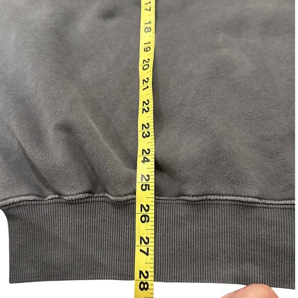 Elwood Gray Crewneck Pullover Sweatshirt Oversized Organic Cotton Men’s Medium - Picture 5 of 6